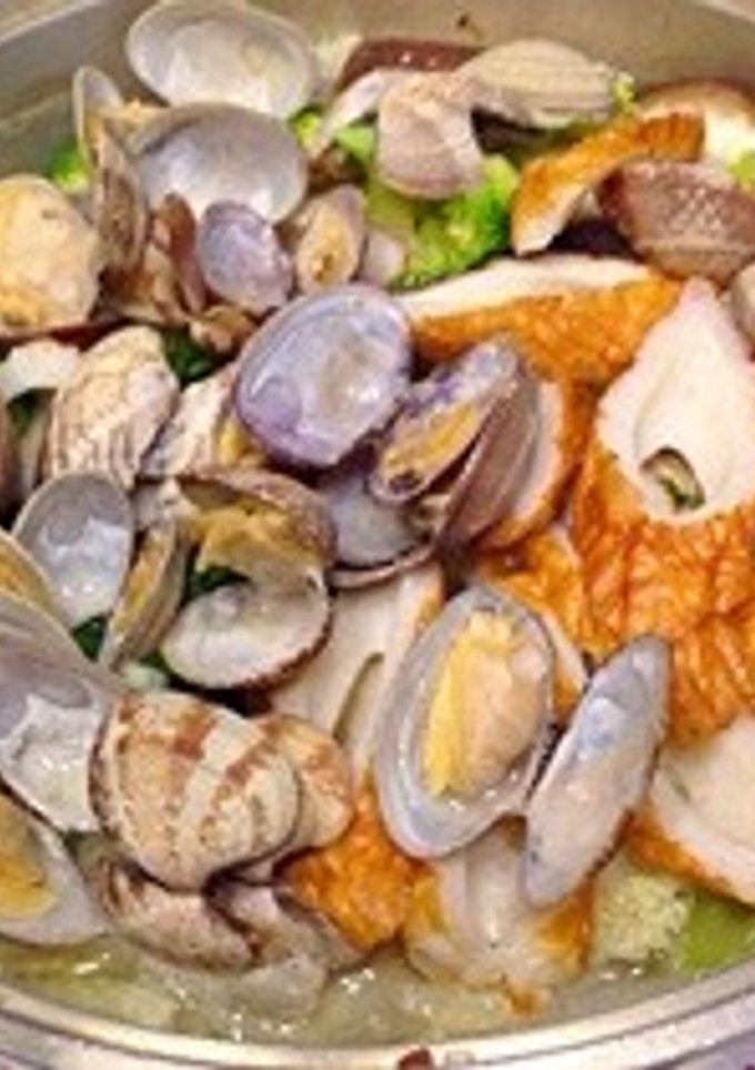 アサリと野菜とちくわのスープ鍋-レシピのメイン写真