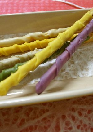 簡単！バレンタイン★カラフルベジポッキー-レシピのメイン写真