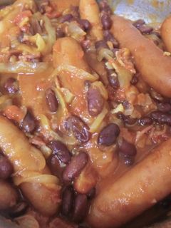 豆とソーセージのトマト煮込み-レシピのメイン写真