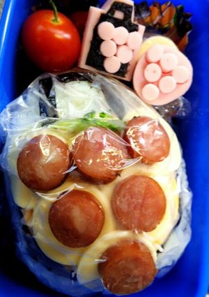 ガイム☆キャラ弁♬ブドウロックシード-レシピのメイン写真