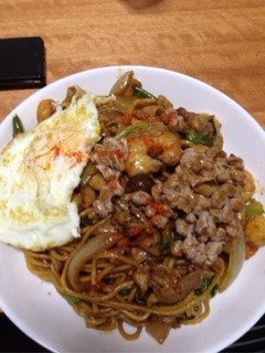 相性抜群!納豆焼そば-レシピのメイン写真