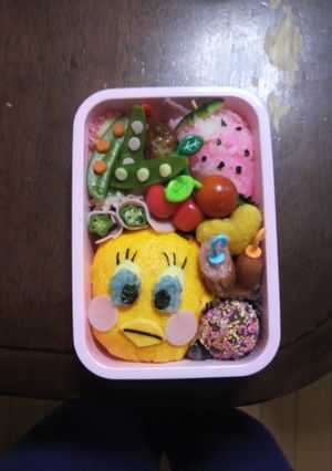 キャラ弁トゥイーティー-レシピのメイン写真