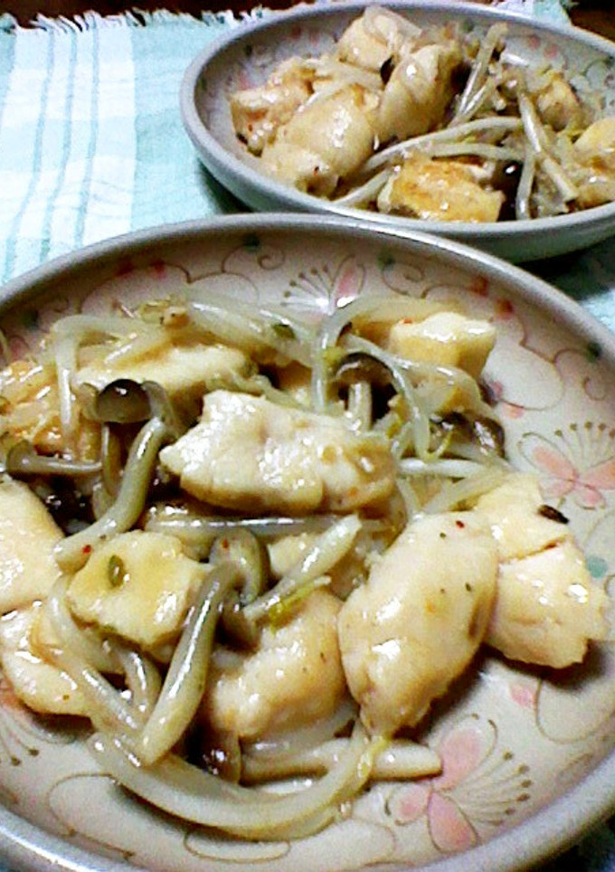 鶏肉ともやしの麻婆炒め-レシピのメイン写真