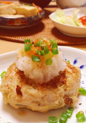 ヘルシー♪マグロとれんこんのハンバーグ-レシピのメイン写真