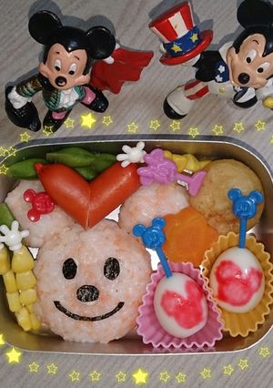 キャラ弁簡単ミッキー-レシピのメイン写真