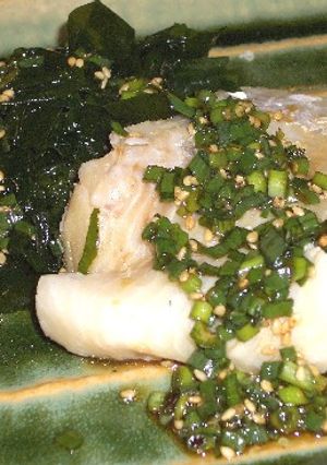 蒸タラの酢醤油ダレかけ-レシピのメイン写真