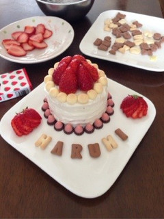 離乳食 後期〜簡単誕生日ケーキ-レシピのメイン写真