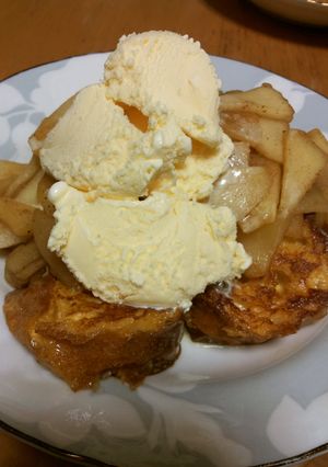 ♡りんごとアイスとフレンチトースト♡-レシピのメイン写真