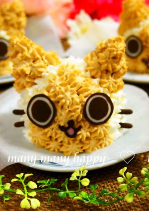 モンハン☆アイルー☆立体キャラケーキ✿-レシピのメイン写真