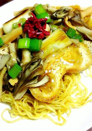 新潟焼きそば☆栃尾の油揚げ×舞茸×ねぎ-レシピのメイン写真