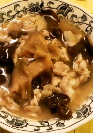 豚バラとザーサイときくらげの中華スープ-レシピのメイン写真