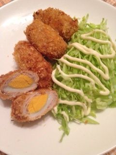 ひとくち卵の豚肉巻きフライ-レシピのメイン写真