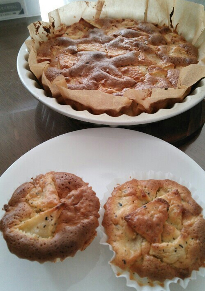 りんごと紅茶のふわふわケーキpart2-レシピのメイン写真