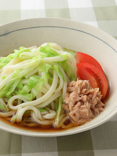 春キャベツの冷やしぶっかけうどん-レシピのメイン写真