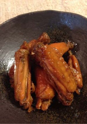 夏に☆手羽中の甘辛酸っぱ煮-レシピのメイン写真