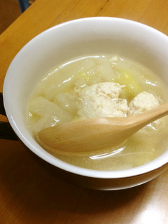 鶏団子のあっさりスープ♪-レシピのメイン写真