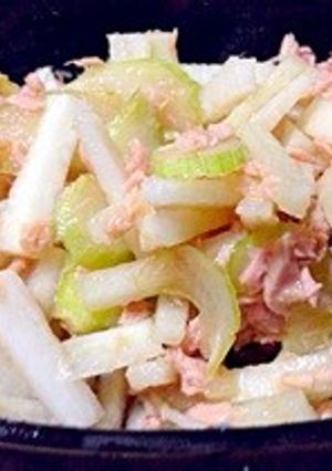 大根とセロリとツナのサラダ-レシピのメイン写真