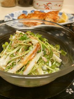 カイワレと竹輪の胡麻マヨサラダ-レシピのメイン写真
