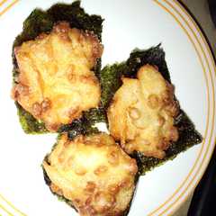 A picture of 納豆のかき揚げ.