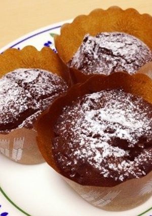 バレンタインに♪濃厚チョコカップケーキ♡-レシピのメイン写真