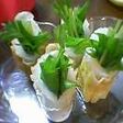 水菜で、ちくわ
