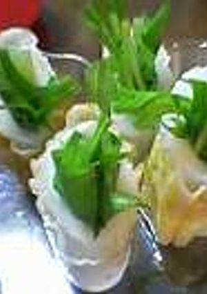 水菜で、ちくわ-レシピのメイン写真