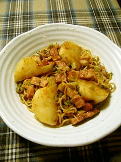 蕪の焼きそば 《西京トマト味噌味》-レシピのメイン写真