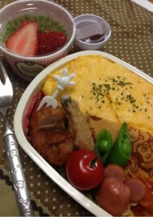 オムライス弁当♡隠れミッキー-レシピのメイン写真