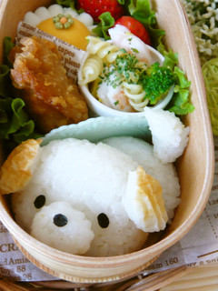 キャラ弁☆しっぽフリフリわんちゃん☆-レシピのメイン写真