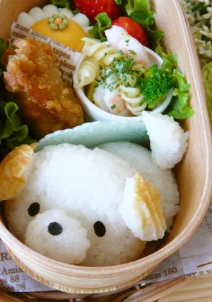 キャラ弁☆しっぽフリフリわんちゃん☆-レシピのメイン写真