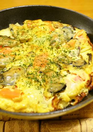 牡蠣のスパニッシュ風オムレツ-レシピのメイン写真