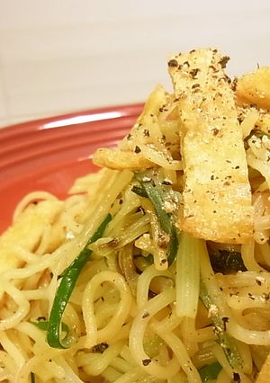 シンプルな、お揚げさんの塩焼きそば-レシピのメイン写真