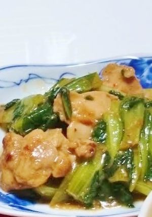 鶏肉とチンゲン菜の中華炒め-レシピのメイン写真