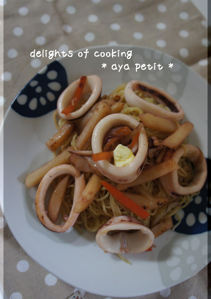 ☆イカとじゃがいもの塩焼きそば☆-レシピのメイン写真