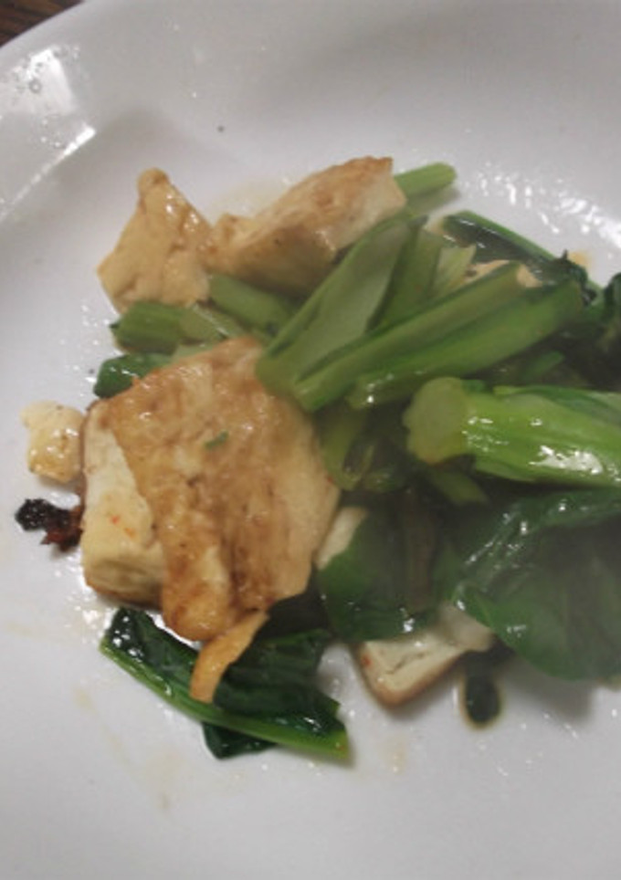 豆腐と青菜のオイスター炒め-レシピのメイン写真