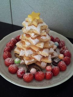 クリスマス パンケーキツリーケーキ-レシピのメイン写真