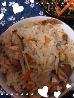 鮭の炊き込みご飯-レシピのメイン写真