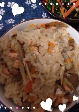 鮭の炊き込みご飯-レシピのメイン写真