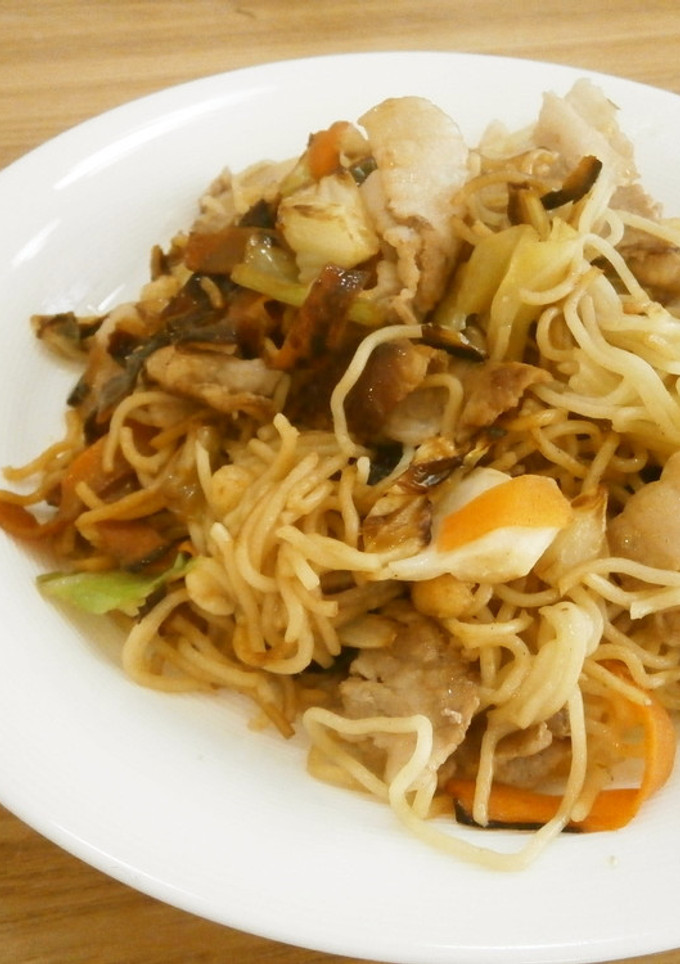 一人御膳□辛っ！柚子胡椒風味焼きそば-レシピのメイン写真