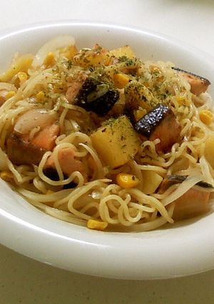 鮭じゃがバター塩焼そば-レシピのメイン写真