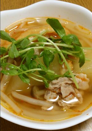 大根と豚肉のピリ辛スープ-レシピのメイン写真