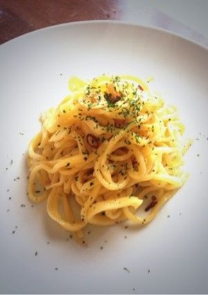 自家製パスタのペペロンチーノ-レシピのメイン写真
