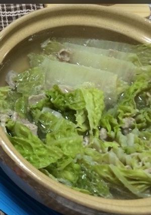 ☆白菜と豚肉のヘルシー鍋☆-レシピのメイン写真