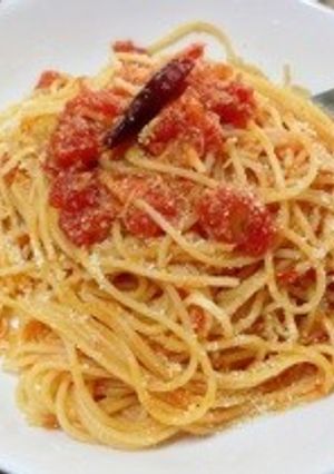 時短！簡単！トマト缶スパゲティ-レシピのメイン写真