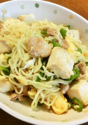 豆腐でヘルシー焼きそばチャンプルー-レシピのメイン写真