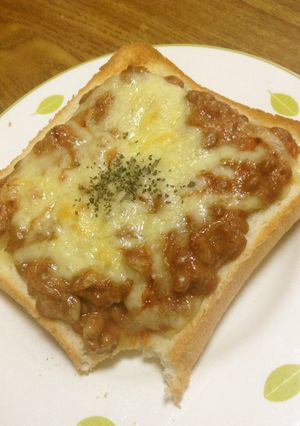 簡単美味☆洋風⁉チーズ納豆トースト♥-レシピのメイン写真