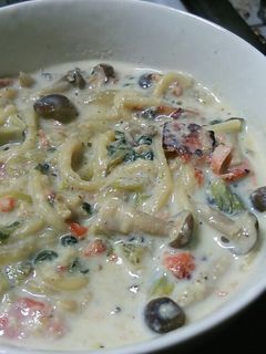 豆乳で☆クリームパスタ-レシピのメイン写真