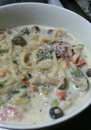 豆乳で☆クリームパスタ-レシピのメイン写真
