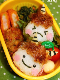 キャラ弁*節分に鬼さんおにぎり-レシピのメイン写真