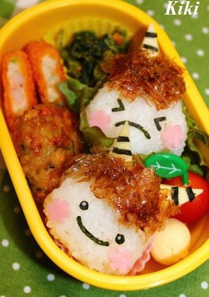 キャラ弁*節分に鬼さんおにぎり-レシピのメイン写真